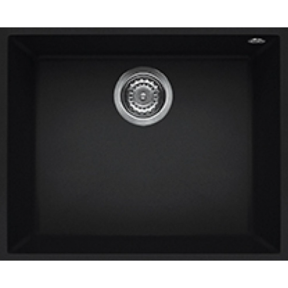 Elleci QUADRA105U BLACK 花崗岩廚房台下石盆 (黑色)